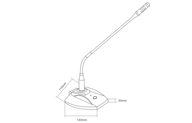 广播话筒 DS-KAU90HG-M  WIRED MIC