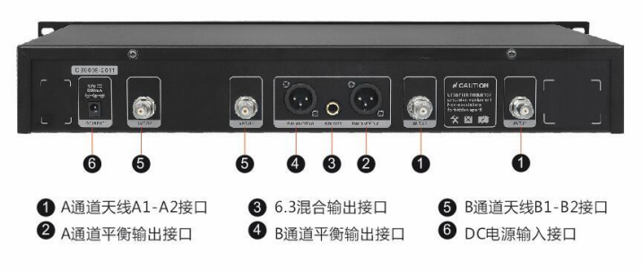 DS-KAI3H00-W 一拖二无线手持话筒