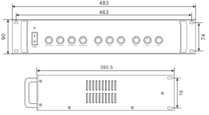 DS-KAU90HG-M 四路前置放大器